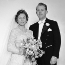 Bryllupet sto 12. januar 1961 (Foto: NTB / Scanpix)